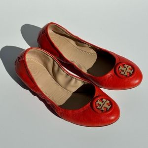 Tory Burch Allie Ballet Flats Mango Orange Ballet Flats Shoes Size 6